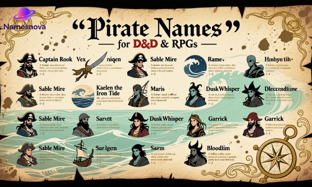 Pirate Names for DnD and RPGs