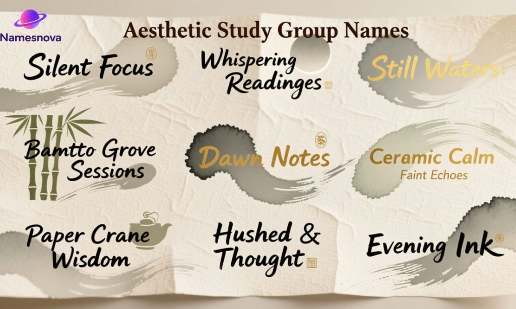 Aesthetic Study Group Names