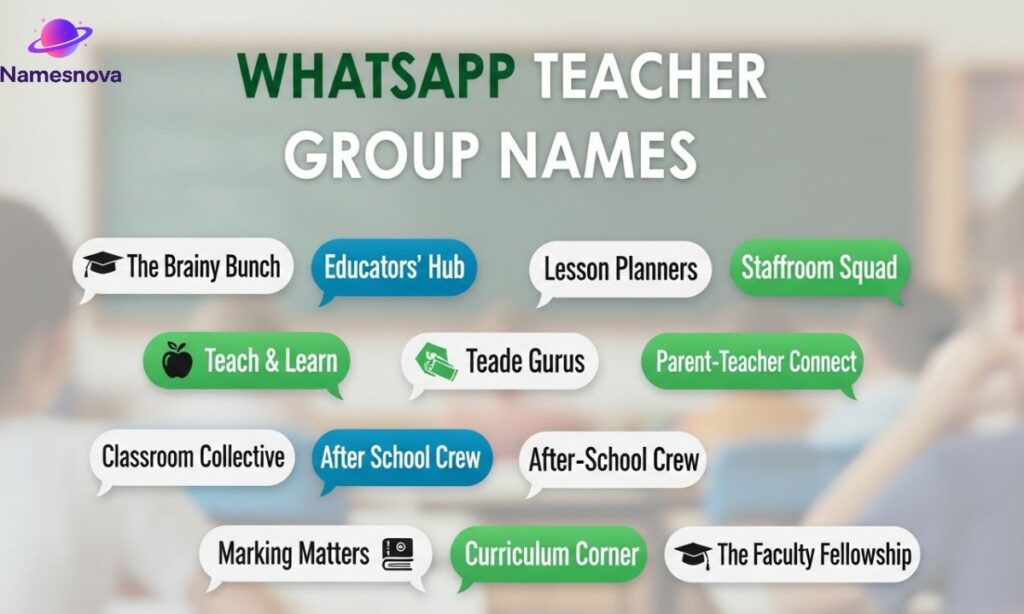 WhatsApp Teacher Group Names