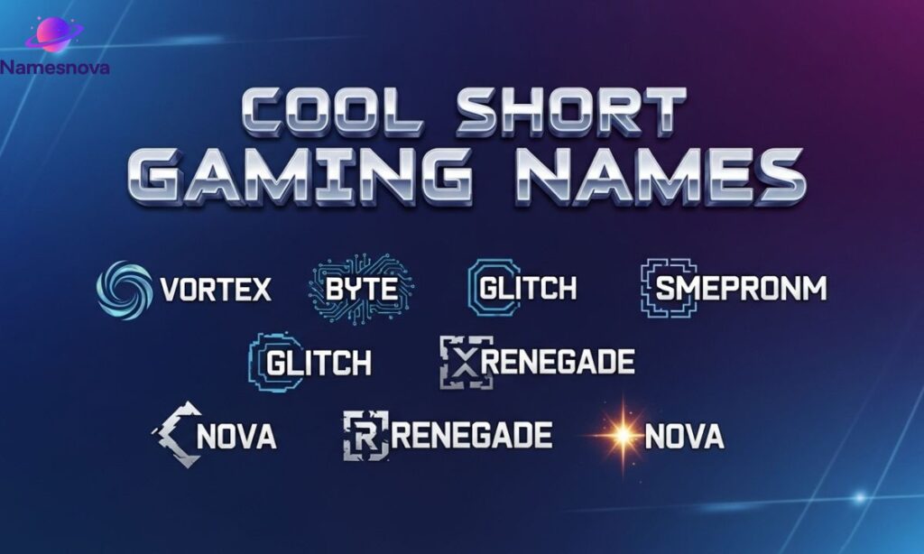 Cool Short Gaming Names