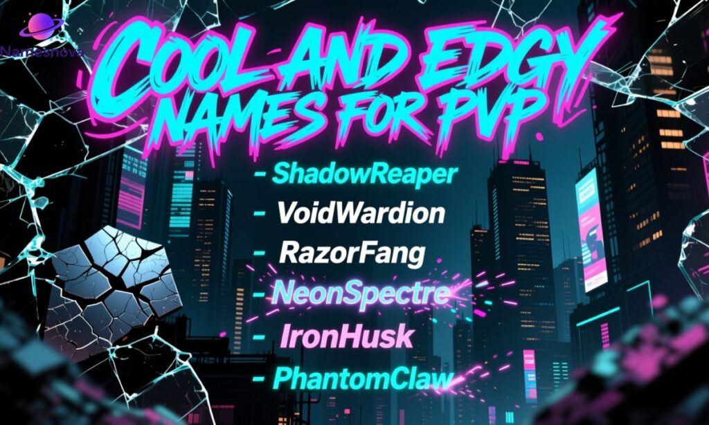 Cool and Edgy Names for PvP Gaming