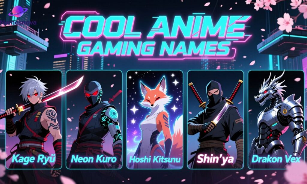 Cool Anime Gaming Names
