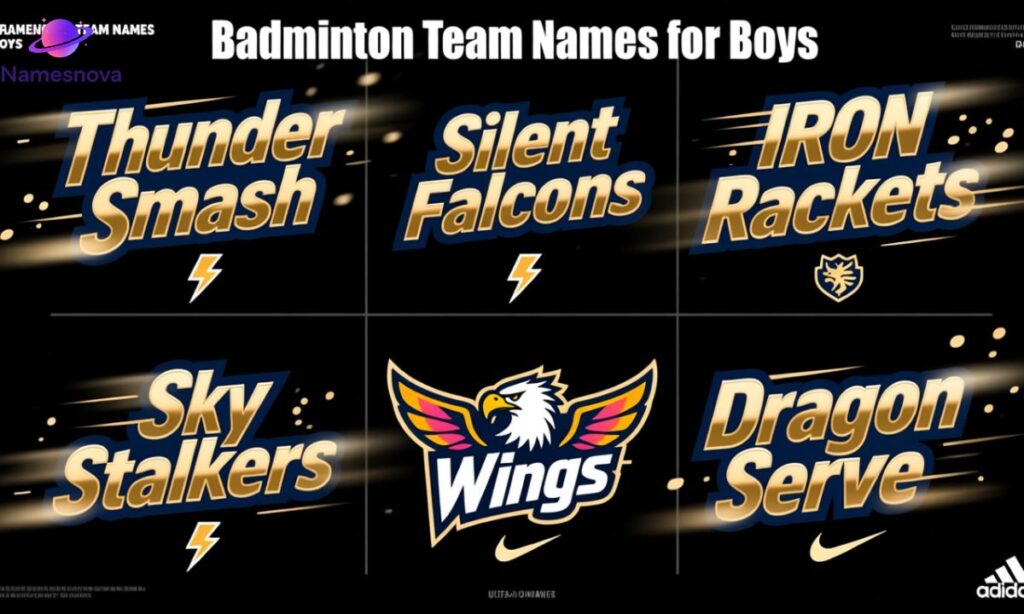 Badminton Team Names for Boys