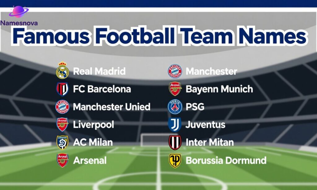 Famous Football Team Names