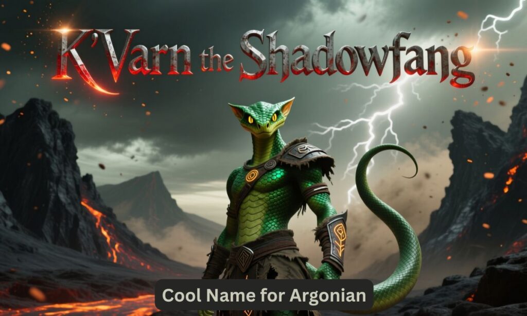 Cool Name for Argonian