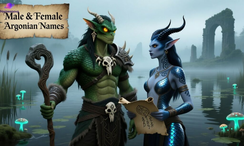 Male & Female Argonian Names