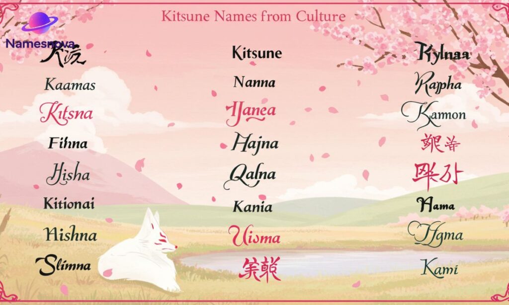 Kitsune Names from Culture
