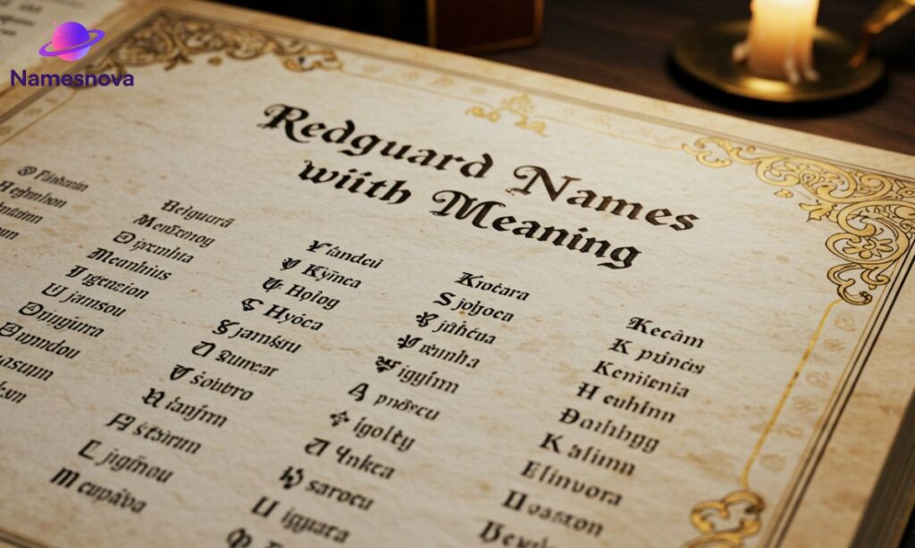 Redguard Names with Meaning