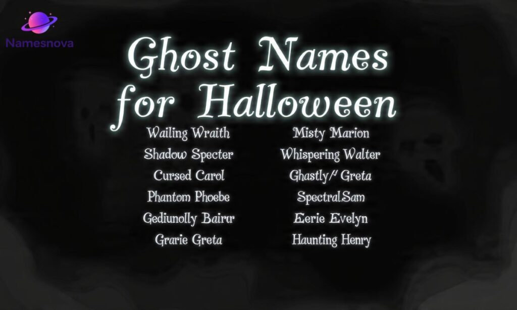 Ghost Names for Halloween