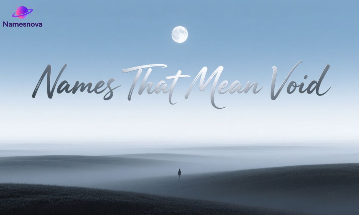 Names That Mean Void