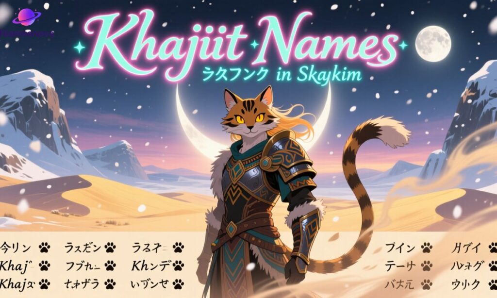 Khajiit Names in Skyrim
