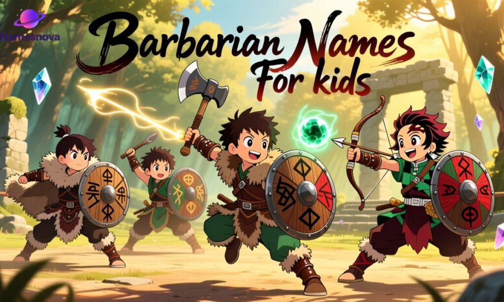 Barbarian Names For kids
