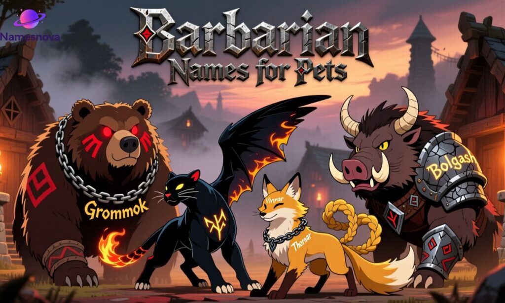 Barbarian Names For Pets